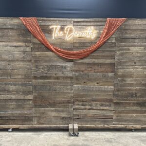 18' Rustic Wood Back Drop