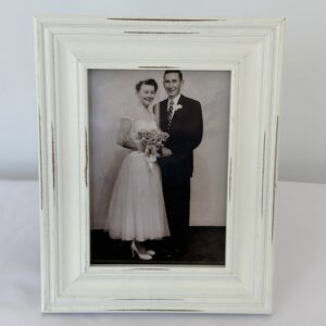 5x7 Rustic Ivory Picture Frame